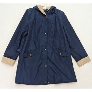 Breckenridge Women's Jacket Coat Size XL Blue Lightweight Hooded